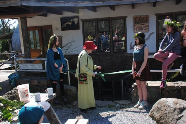Madame Cladonia-ribbon cutting
