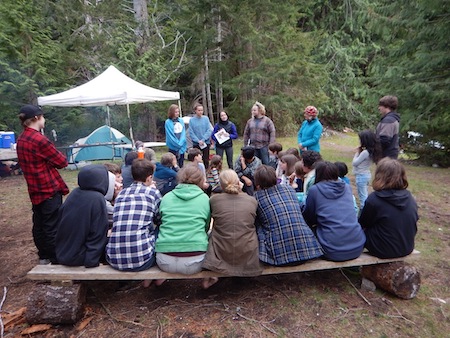 Inspirational story-telling around the campfire!